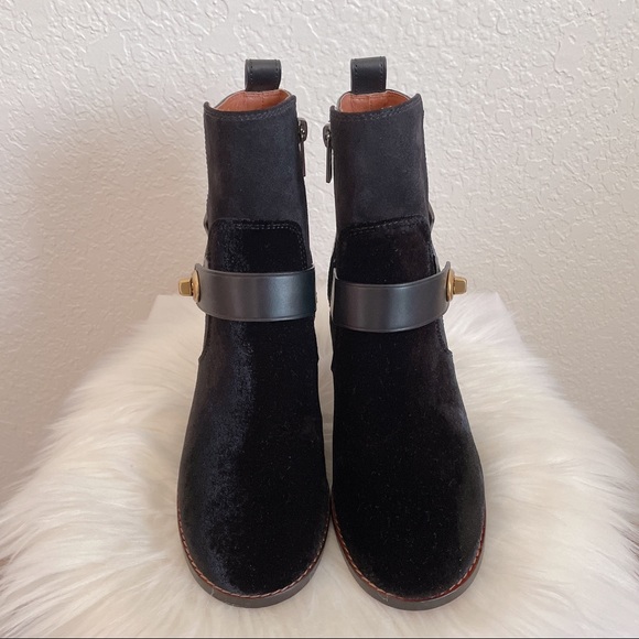 Coach moto boot with tearose in black - Picture 4 of 9